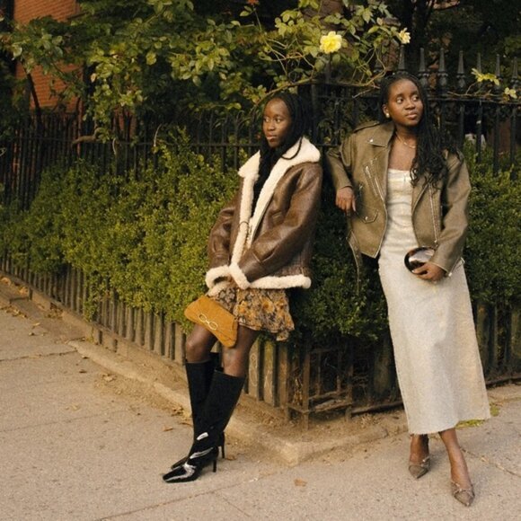 MANGO Aqua Patent Leather Knee Length Boots - Picture 3 of 16